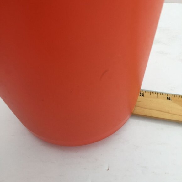 Vintage Servalier Tupperware Orange Storage Container 809-14 Sunburst Lid 810-26 - Picture 12 of 15